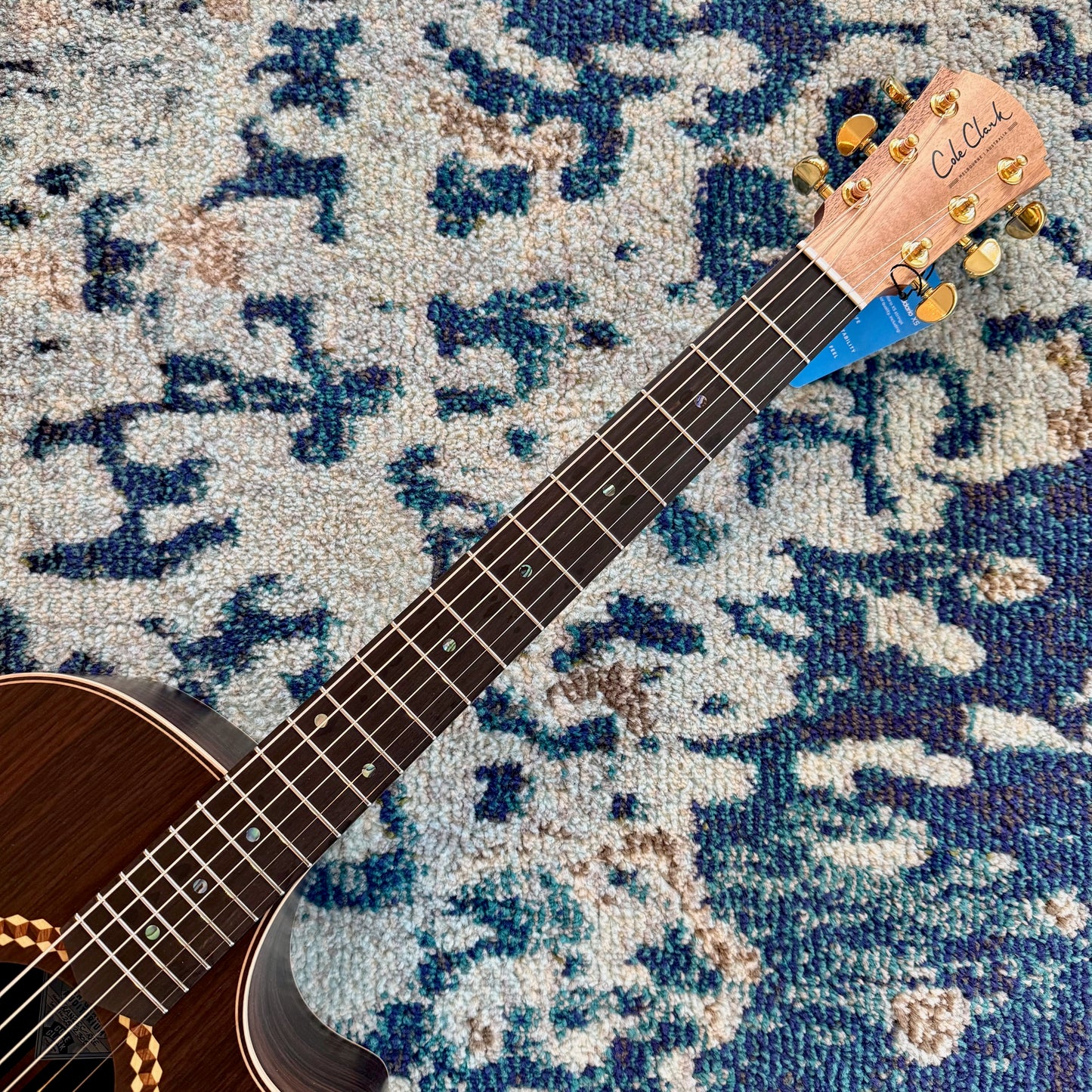 Cole Clark AN2EC-RRE Recording Series Acoustic-Electric Guitar, All AA Rosewood with Ebony Fretboard and Bridge, SNEB308 [NAMM Showcase]