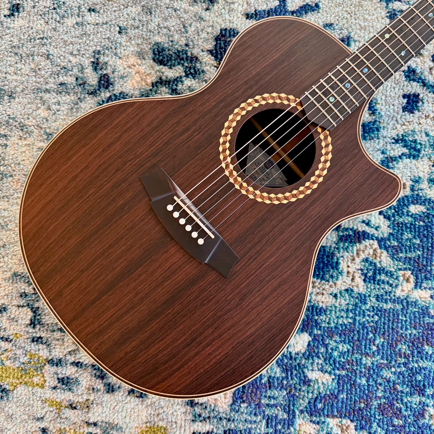 Cole Clark AN2EC-RRE Recording Series Acoustic-Electric Guitar, All AA Rosewood with Ebony Fretboard and Bridge, SNEB308 [NAMM Showcase]