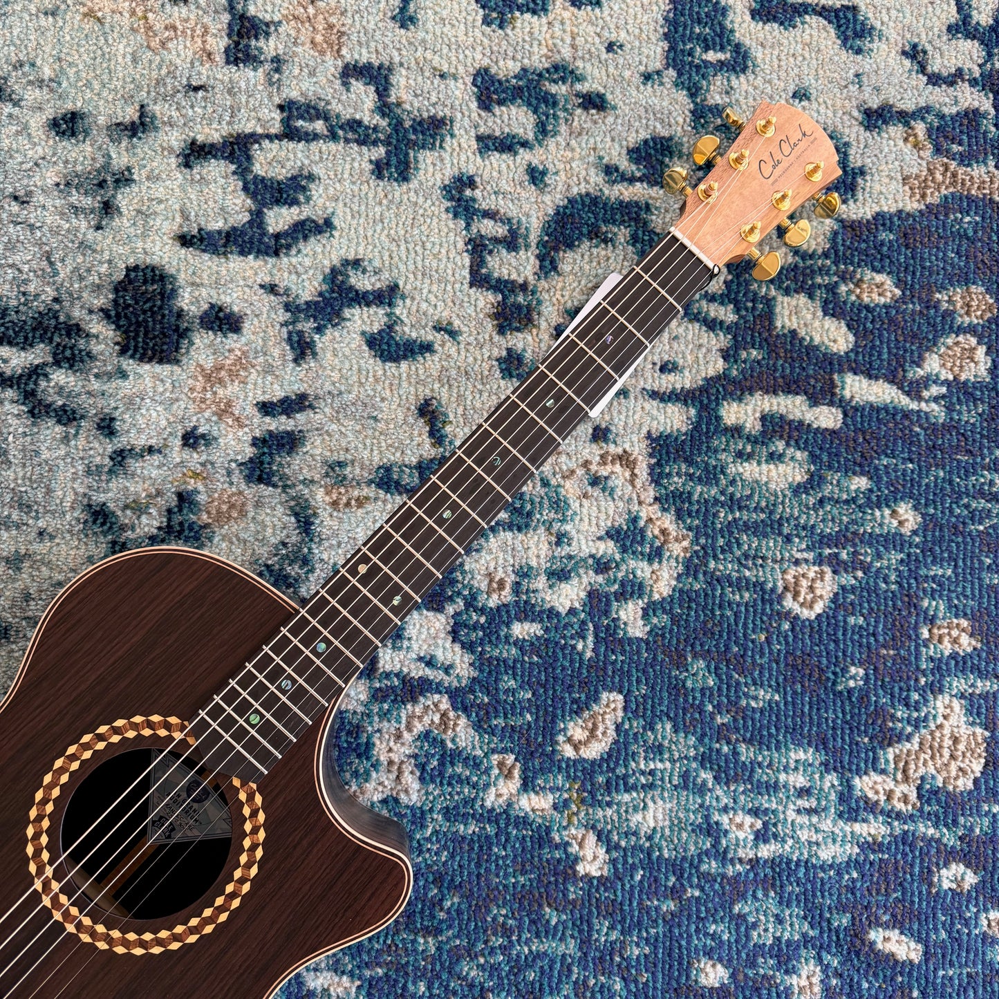 Cole Clark AN2EC-RRE Recording Series Acoustic-Electric Guitar, All AA Rosewood with Ebony Fretboard and Bridge, SNEB308 [NAMM Showcase]