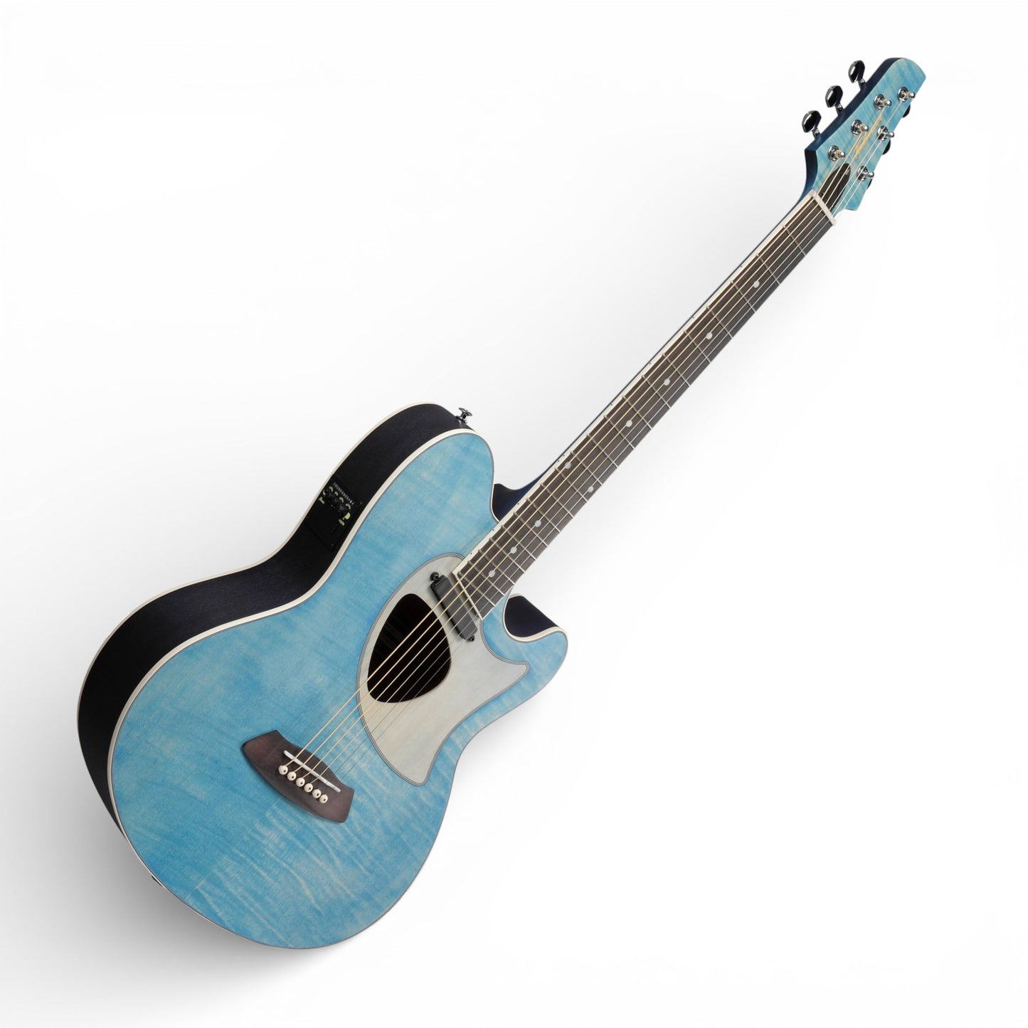 Ibanez TCM50FMODB TALMAN Acoustic-Electric Guitar, Open Pore Denim Blue
