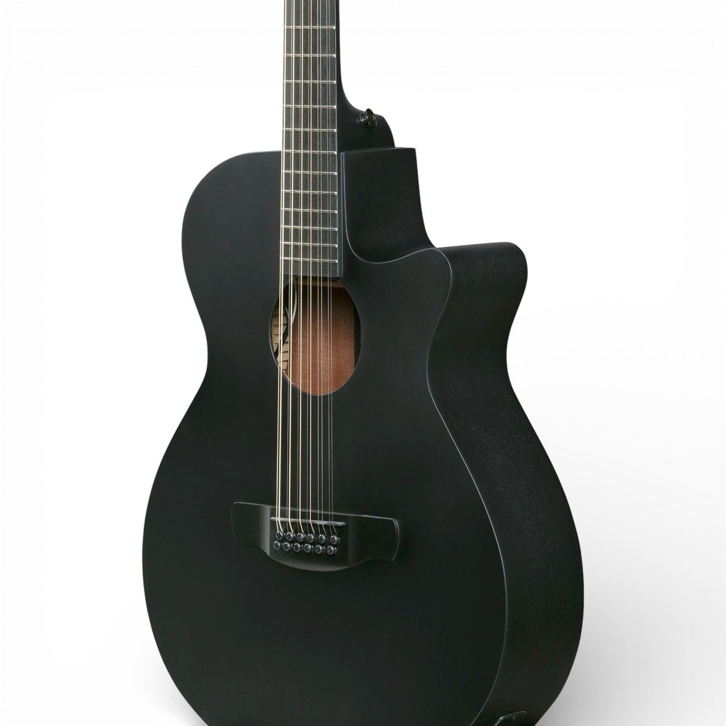 Ibanez AEG1221BOT AEG Series 12-String Acoustic-Electric Guitar, Black Out