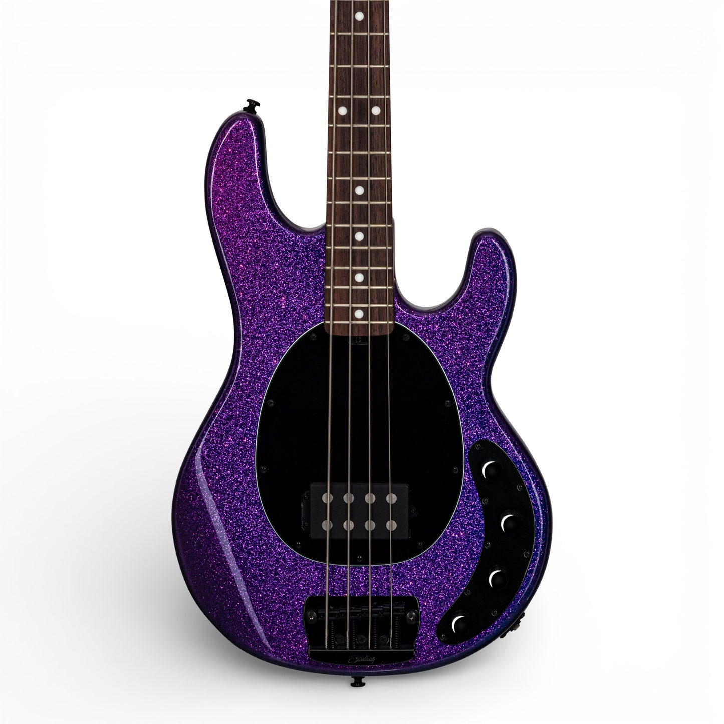 Sterling by Music Man SBMM ST-RAY34-PSK-R2 RAY34 Stingray 4-String Bass, Purple Sparkle