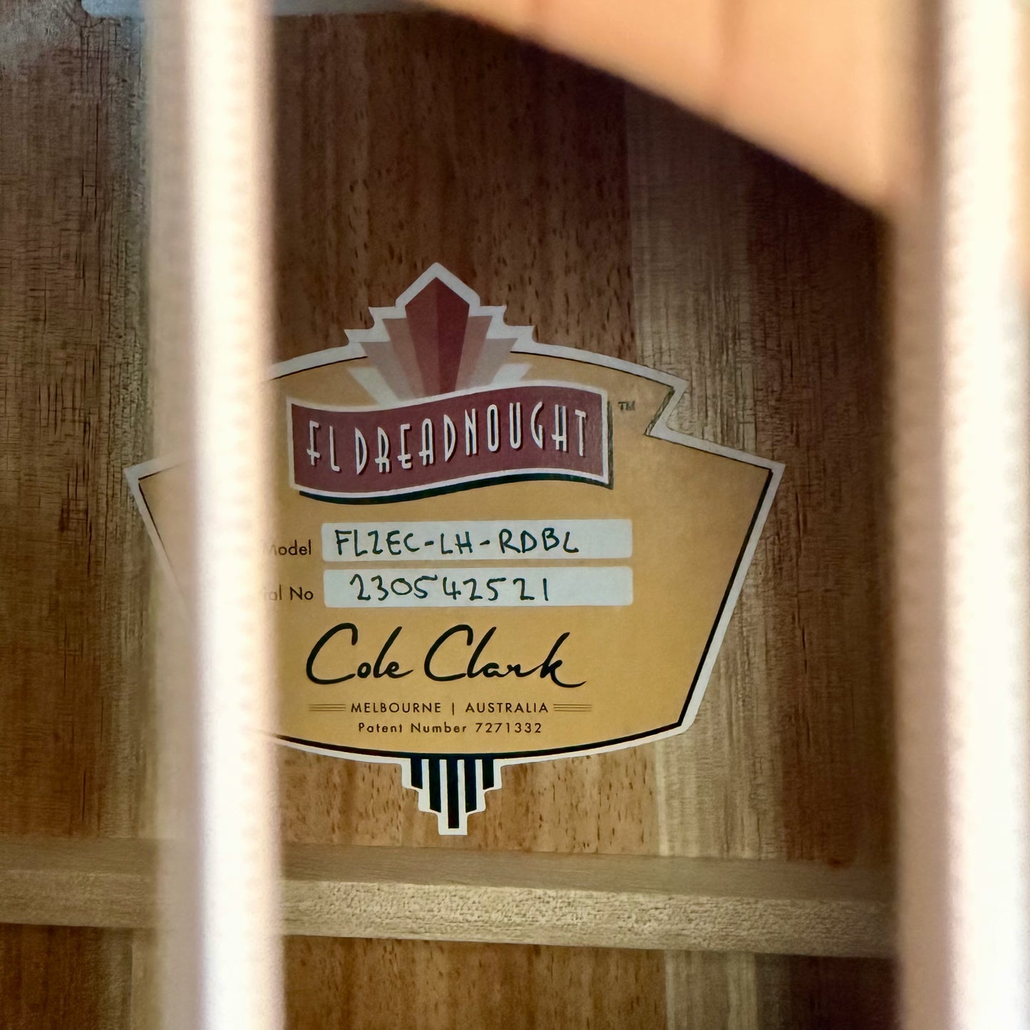 Cole Clark FL2EC-LH-RDBL Dreadnought Lefthanded (Lefty) Acoustic-Electric Guitar, AA Redwood Top, AA Australian Blackwood Body and Sides, SN42521 [NAMM Showcase]