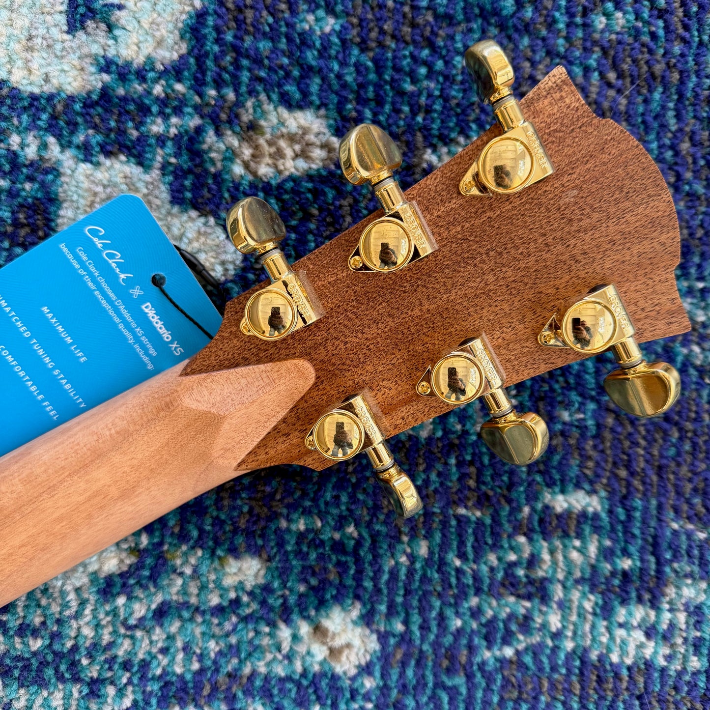 Cole Clark FL2EC-LH-RDBL Dreadnought Lefthanded (Lefty) Acoustic-Electric Guitar, AA Redwood Top, AA Australian Blackwood Body and Sides, SN42521 [NAMM Showcase]