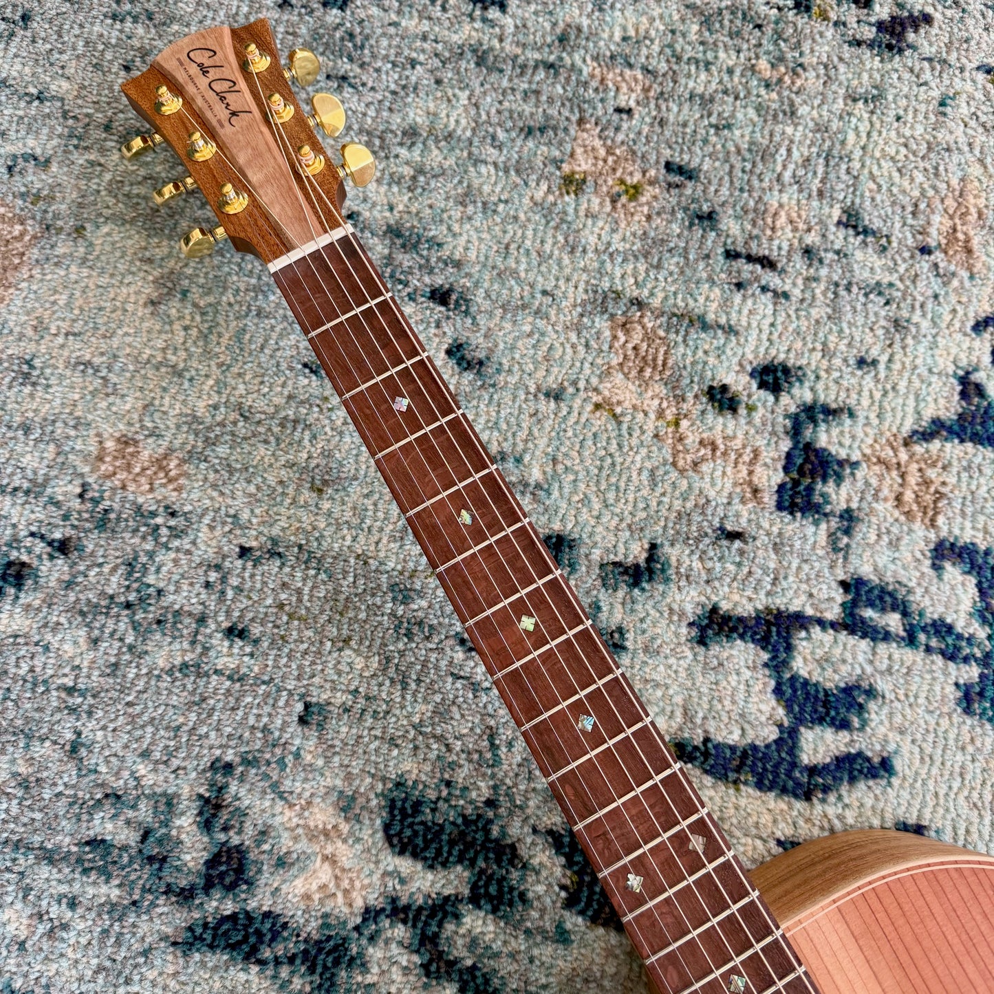 Cole Clark FL2EC-LH-RDBL Dreadnought Lefthanded (Lefty) Acoustic-Electric Guitar, AA Redwood Top, AA Australian Blackwood Body and Sides, SN42521 [NAMM Showcase]