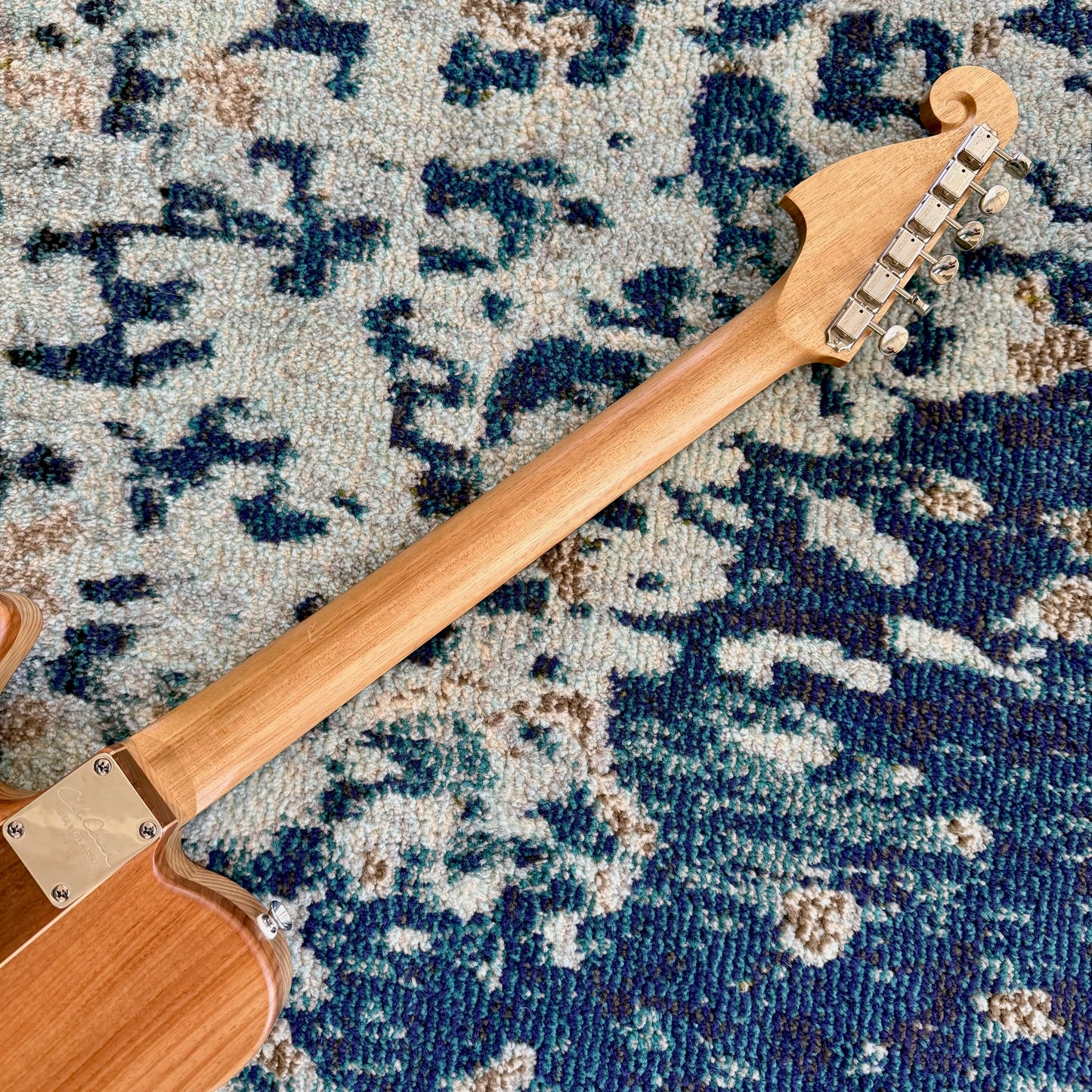 Cole Clark C3-HS-M-NAT Culprit 3 Electric Guitar with Humbucker and Single-Coil Pickup, Pearl Scratchplate, Blackwood Body, Natural Finish, SN107 [NAMM Showcase]