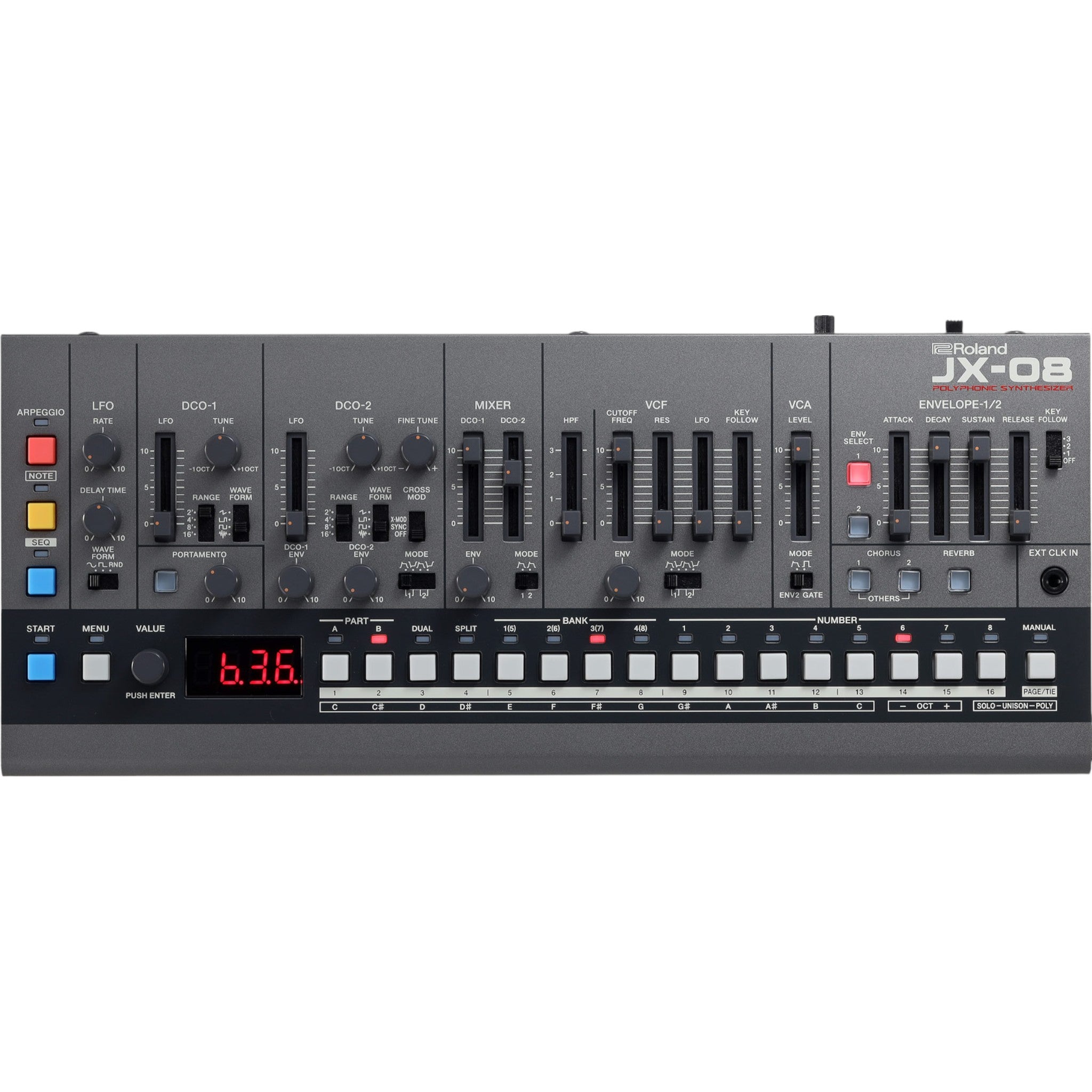 Roland JX-08 JX-8P Boutique Series Sound Module Synthesizer – Z String ...
