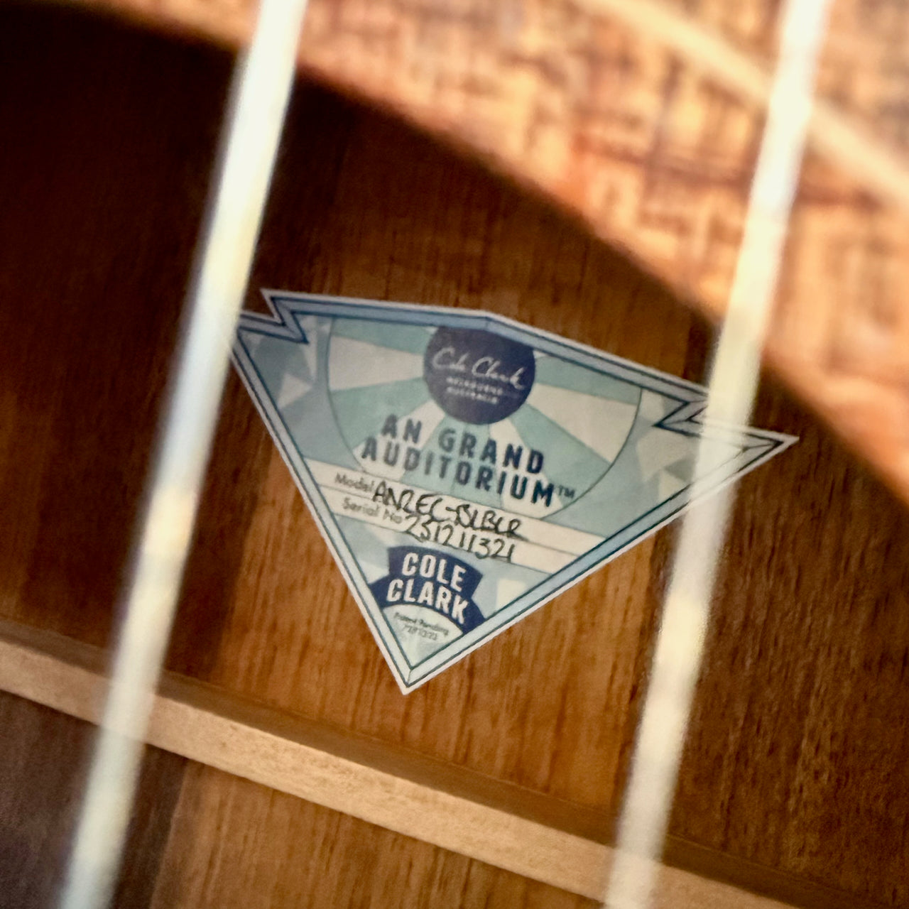 Cole Clark AN2EC-BLBLR Grand Auditorium Acoustic-Electric Guitar, AA Australian Blackwood Top and Sides, Rosewood Fretboard and Bridge, SNRW11321 [NAMM Showcase]