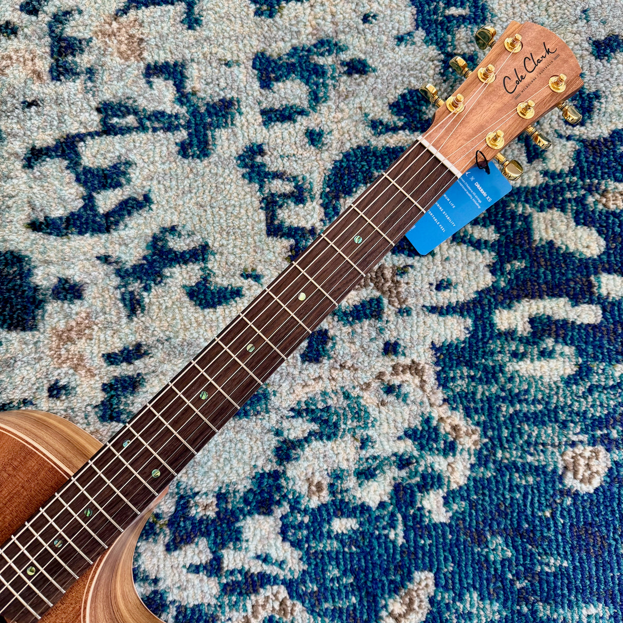 Cole Clark AN2EC-BLBLR Grand Auditorium Acoustic-Electric Guitar, AA Australian Blackwood Top and Sides, Rosewood Fretboard and Bridge, SNRW11321 [NAMM Showcase]