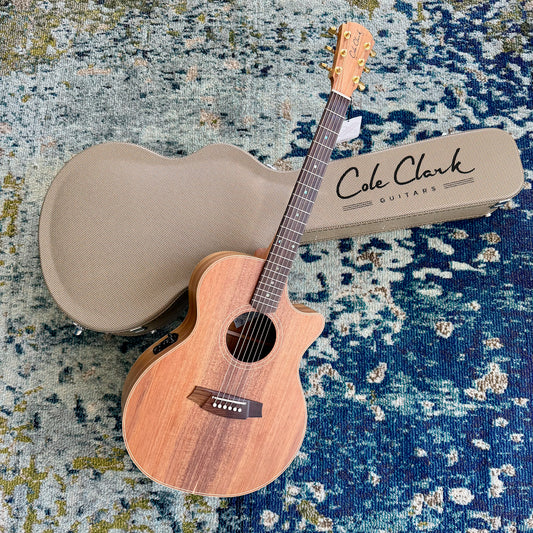 Cole Clark AN2EC-BLBLR Grand Auditorium Acoustic-Electric Guitar, AA Australian Blackwood Top and Sides, Rosewood Fretboard and Bridge, SNRW11321 [NAMM Showcase]