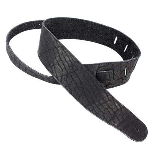 Henry Heller HAB2-BLK Buffalo Bison Guitar Strap, Black