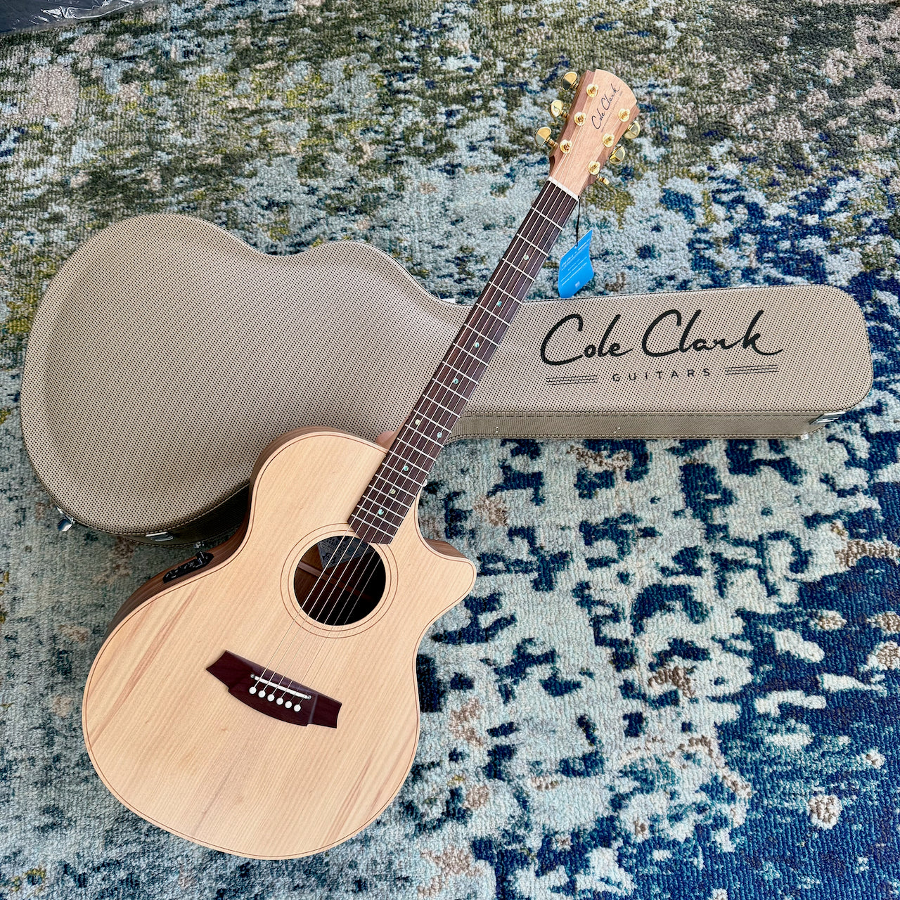 Cole Clark AN2EC-BBR Grand Auditorium Acoustic-Electric Guitar AA Australian Bunya Top with AA Blackwood Sides, Rosewood Fretboard and Bridge,  SNRW10886 [NAMM Showcase]