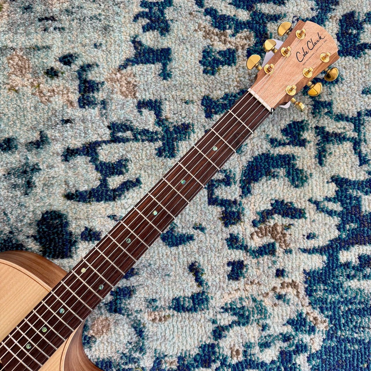 Cole Clark AN2EC-BBR Grand Auditorium Acoustic-Electric Guitar AA Australian Bunya Top with AA Blackwood Sides, Rosewood Fretboard and Bridge,  SNRW10886 [NAMM Showcase]