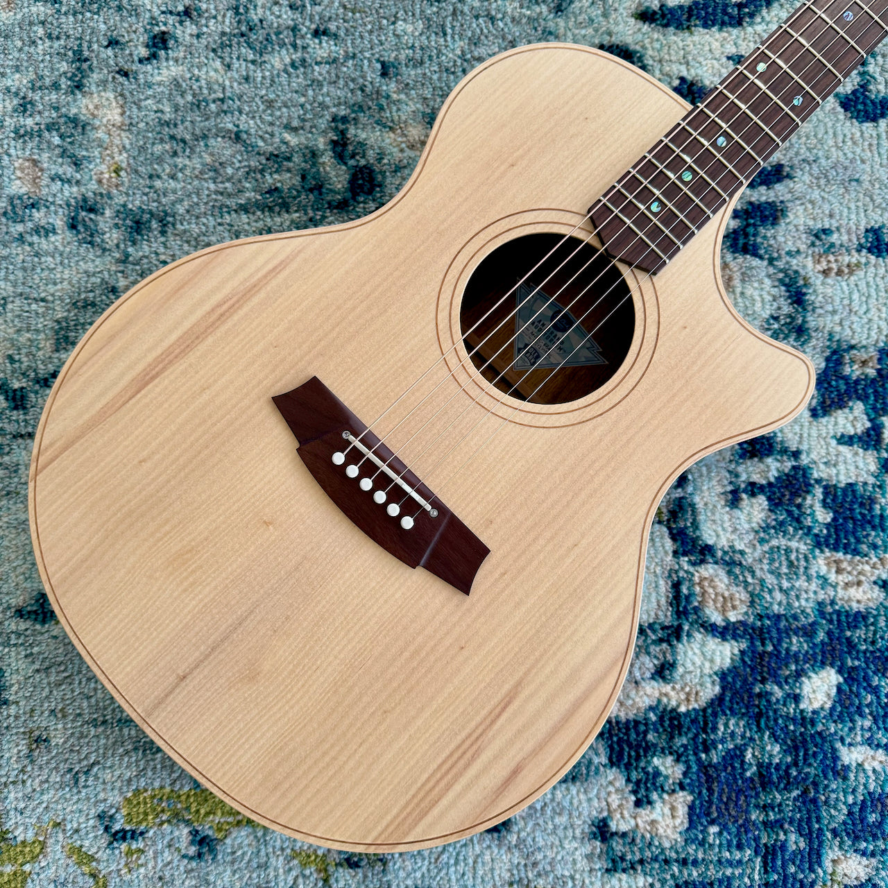 Cole Clark AN2EC-BBR Grand Auditorium Acoustic-Electric Guitar AA Australian Bunya Top with AA Blackwood Sides, Rosewood Fretboard and Bridge,  SNRW10886 [NAMM Showcase]