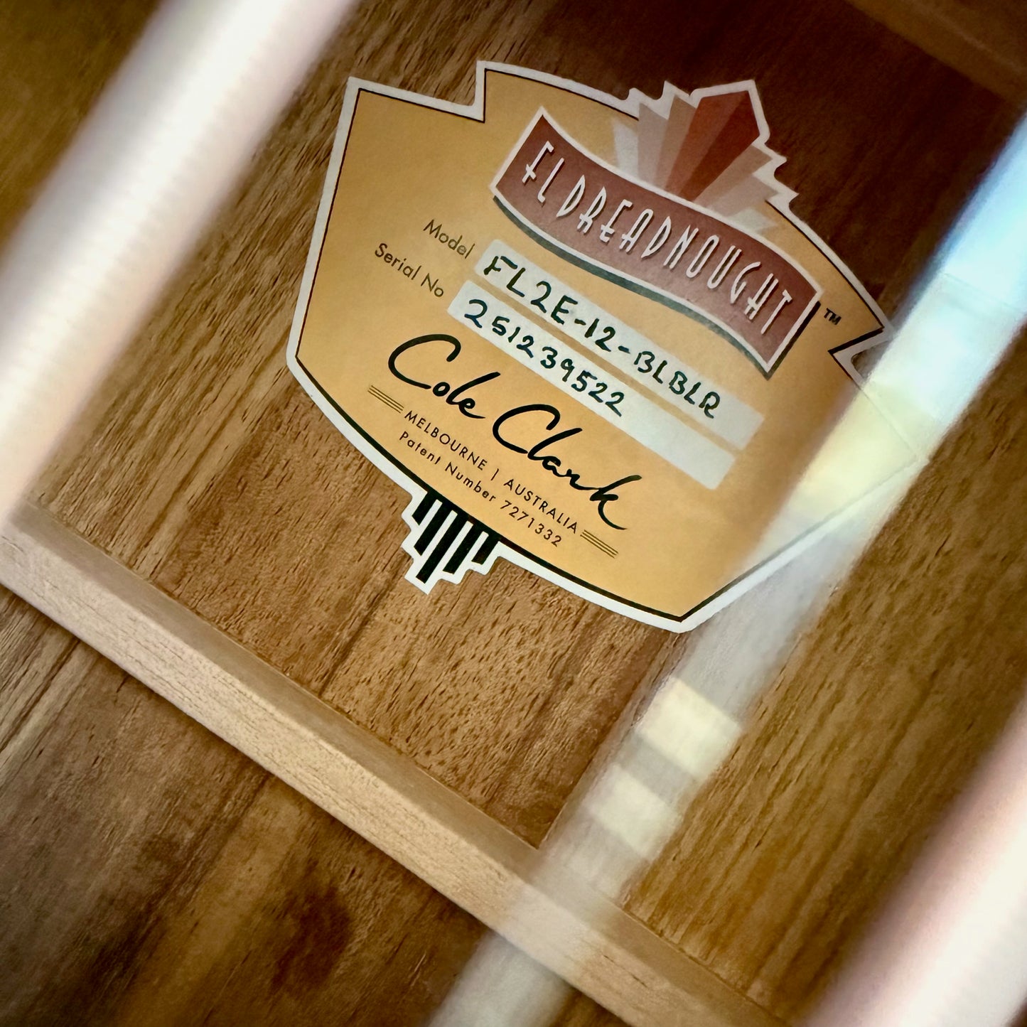 Cole Clark FL2E-12-BLBLR 12-String Dreadnought Acoustic-Electric Guitar, All AA Australian Blackwood with Rosewood Fretboard and Bridge, SNRW39522 [NAMM Showcase]