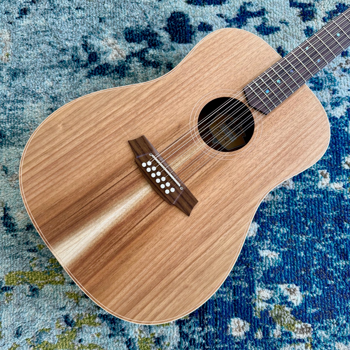 Cole Clark FL2E-12-BLBLR 12-String Dreadnought Acoustic-Electric Guitar, All AA Australian Blackwood with Rosewood Fretboard and Bridge, SNRW39522 [NAMM Showcase]