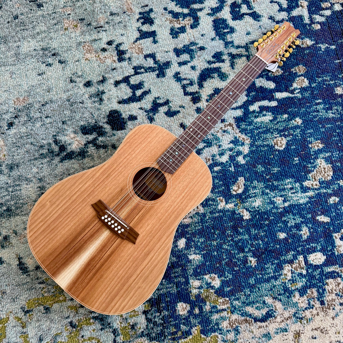Cole Clark FL2E-12-BLBLR 12-String Dreadnought Acoustic-Electric Guitar, All AA Australian Blackwood with Rosewood Fretboard and Bridge, SNRW39522 [NAMM Showcase]