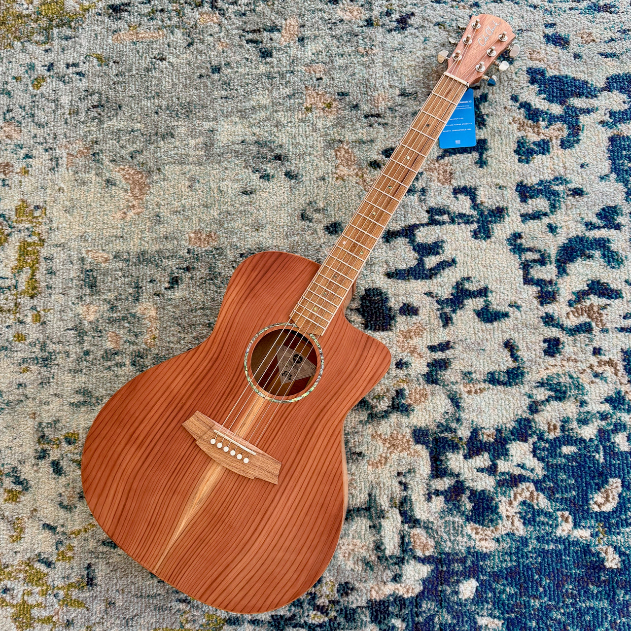 Cole Clark Studio AN1EC Grand Auditorium Acoustic Electric Guitar, Redwood Maple, SN2927 [NAMM Showcase]