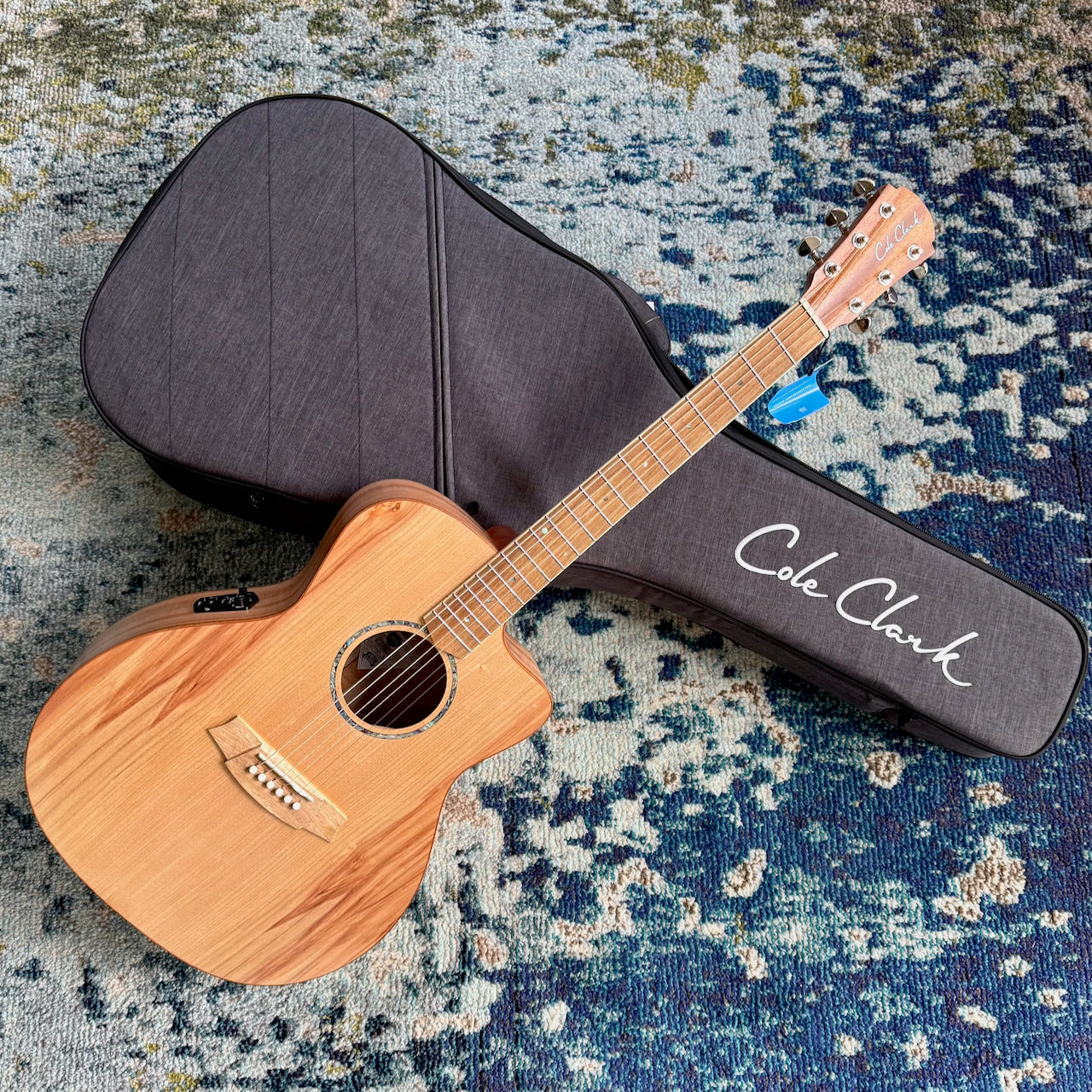 Cole Clark Studio AN1EC Grand Auditorium Acoustic-Electric Guitar, Bunya Maple, SN2506 [NAMM Showcase]