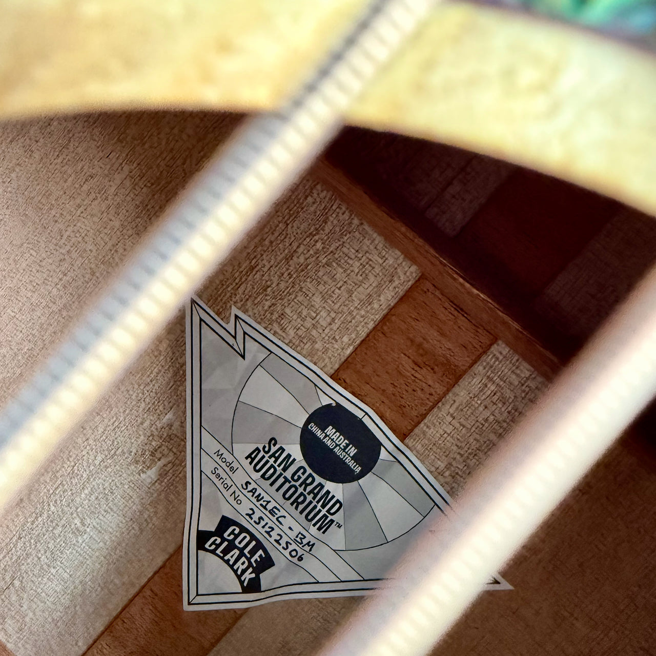 Cole Clark Studio AN1EC Grand Auditorium Acoustic-Electric Guitar, Bunya Maple, SN2506 [NAMM Showcase]