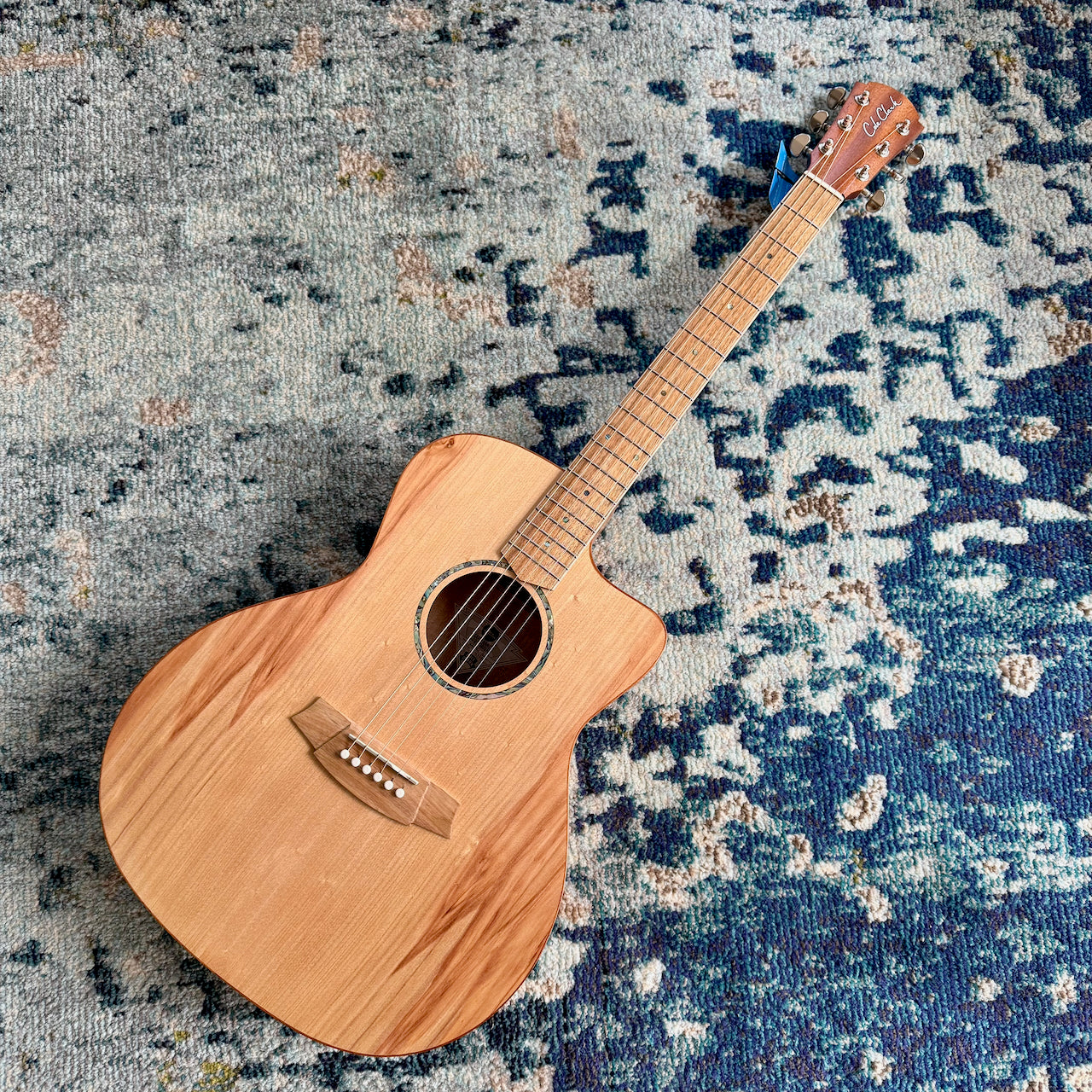 Cole Clark Studio AN1EC Grand Auditorium Acoustic-Electric Guitar, Bunya Maple, SN2506 [NAMM Showcase]