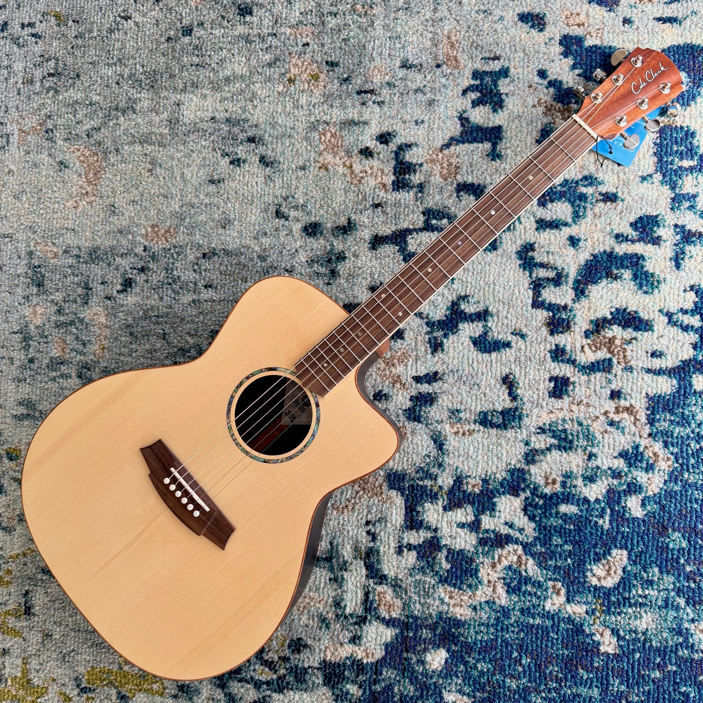 Cole Clark Studio SAN1EC-SR Grand Auditorium Acoustic-Electric Guitar, All Solid Euro Spruce Top,  Rosewood Back and Sides, SN1972 [NAMM Showcase]