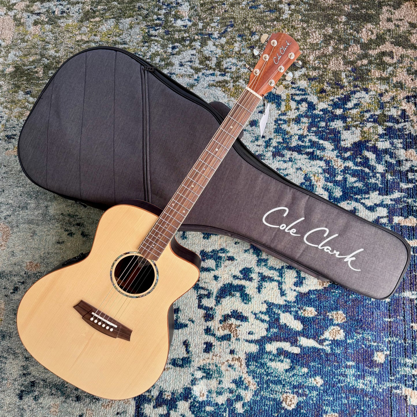 Cole Clark Studio SAN1EC-SR Grand Auditorium Acoustic-Electric Guitar, All Solid Euro Spruce Top,  Rosewood Back and Sides, SN1972 [NAMM Showcase]