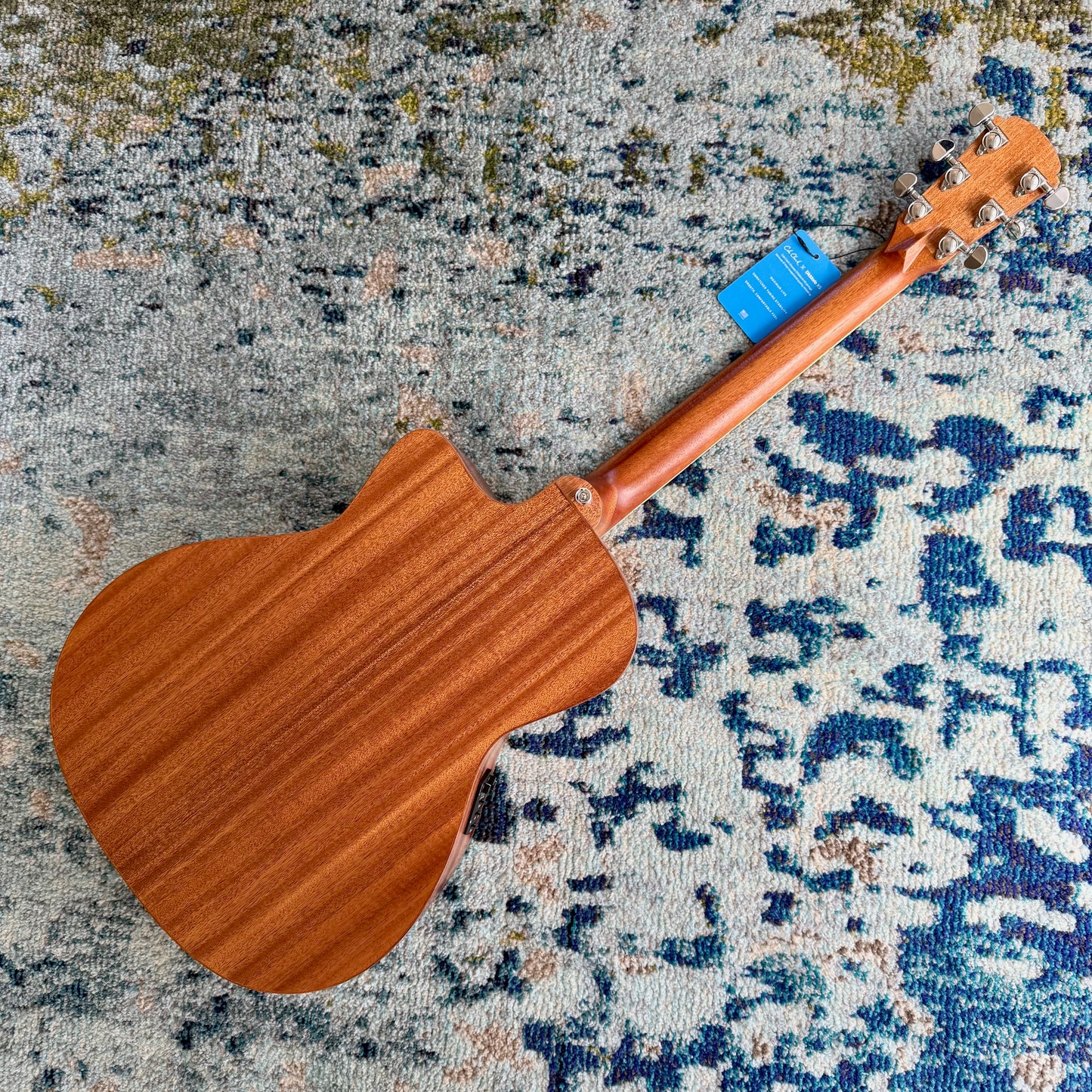 Cole Clark Studio SAN1EC-MMAH Grand Auditorium Acoustic-Electric Guitar, All Solid African Mahogany, SN2465 [NAMM Showcase]