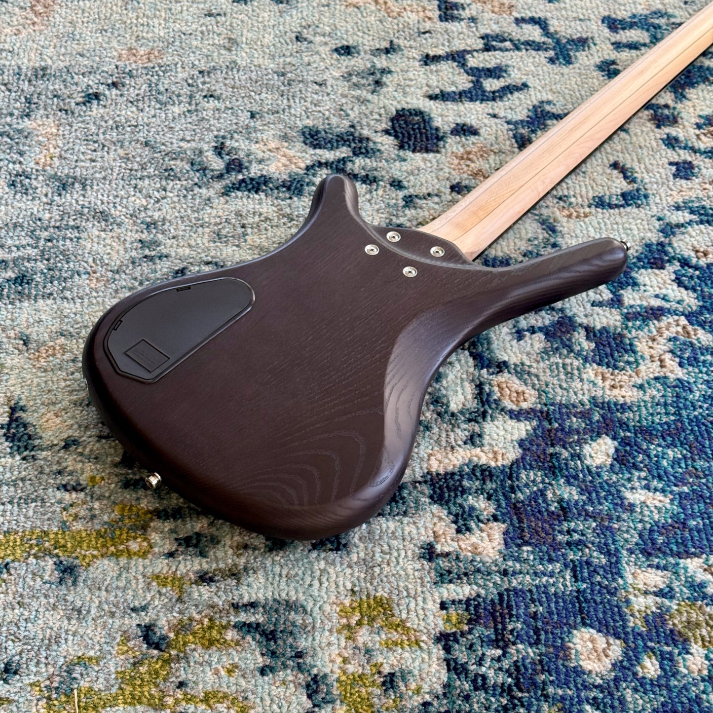 Warwick WRB1584 03EA ASH FRX, RockBass Corvette Taranis, 4-String Bass with BEAD Tuning, Nirvana Black Transparent Satin RB J 570283-25 (Get the Low Notes of a 5-String Bass with the Playability and Weight of a 4-String!)