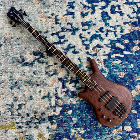 Warwick Pro Series TeamBuilt Thumb BO Limited Edition 2024 Left-Handed 4-String Bass – Natural Oil #45/115