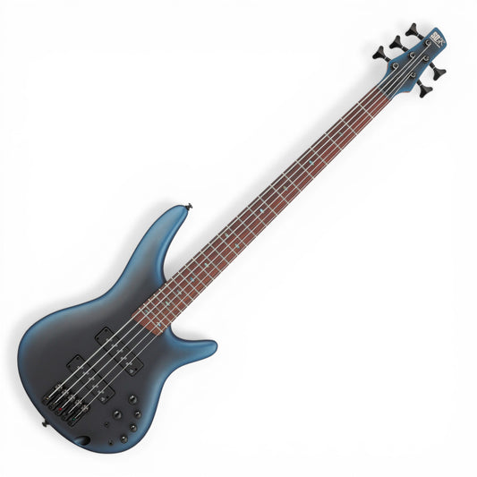 Ibanez SR505N 5-String Electric Bass Midnight Arctic Ocean Matte w/ Nordstrand Big Break Pickups