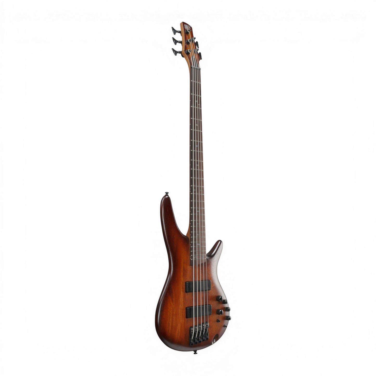 Ibanez SR505AMHL SR Standard 5-String Electric Bass Guitar - Mahogany Brown Burst Low Gloss