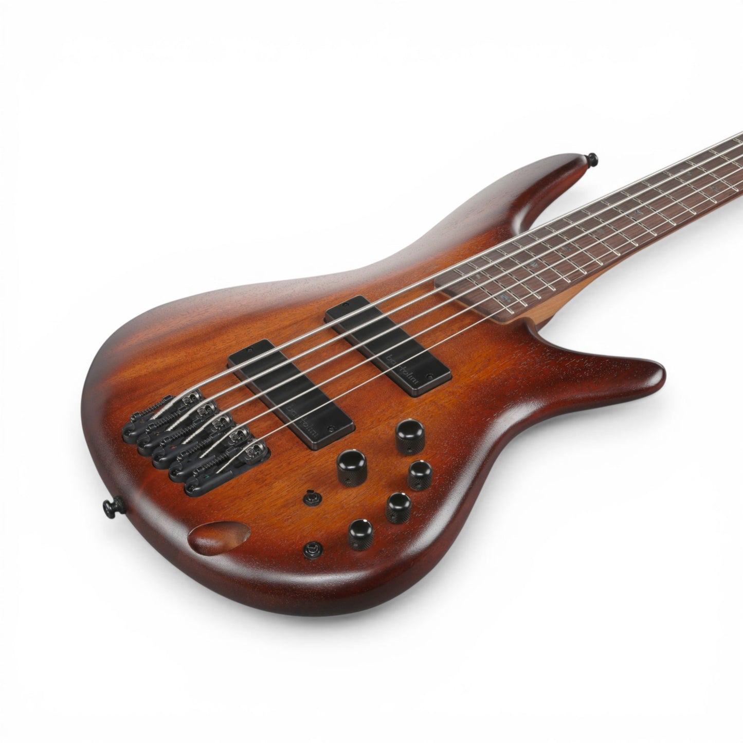 Ibanez SR505AMHL SR Standard 5-String Electric Bass Guitar - Mahogany Brown Burst Low Gloss