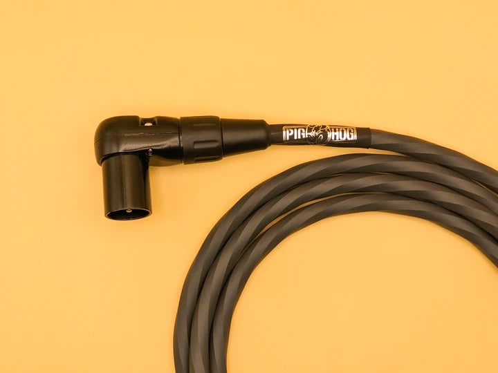 Pig Hog PHMH3GRR Hex Series Microphone Cable 3FT, Grey, ST-RA 2-PACK