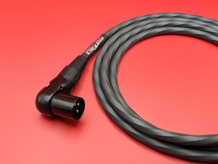 Pig Hog PHMH3GRR Hex Series Microphone Cable 3FT, Grey, ST-RA 2-PACK