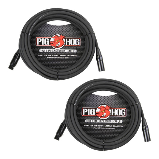 Pig Hog PHM20 Tour Grade Microphone Cable 20FT 2-Pack