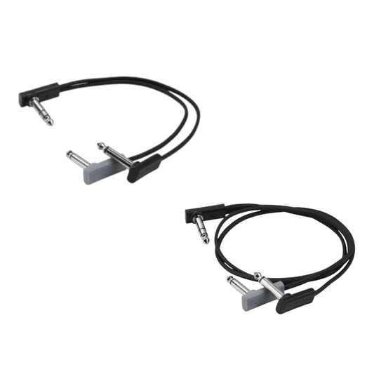 Stereo TRS Split Routing Kit Short + Long - RockBoard Flat Patch Y Splitter Cable Pack (20cm, 50cm)