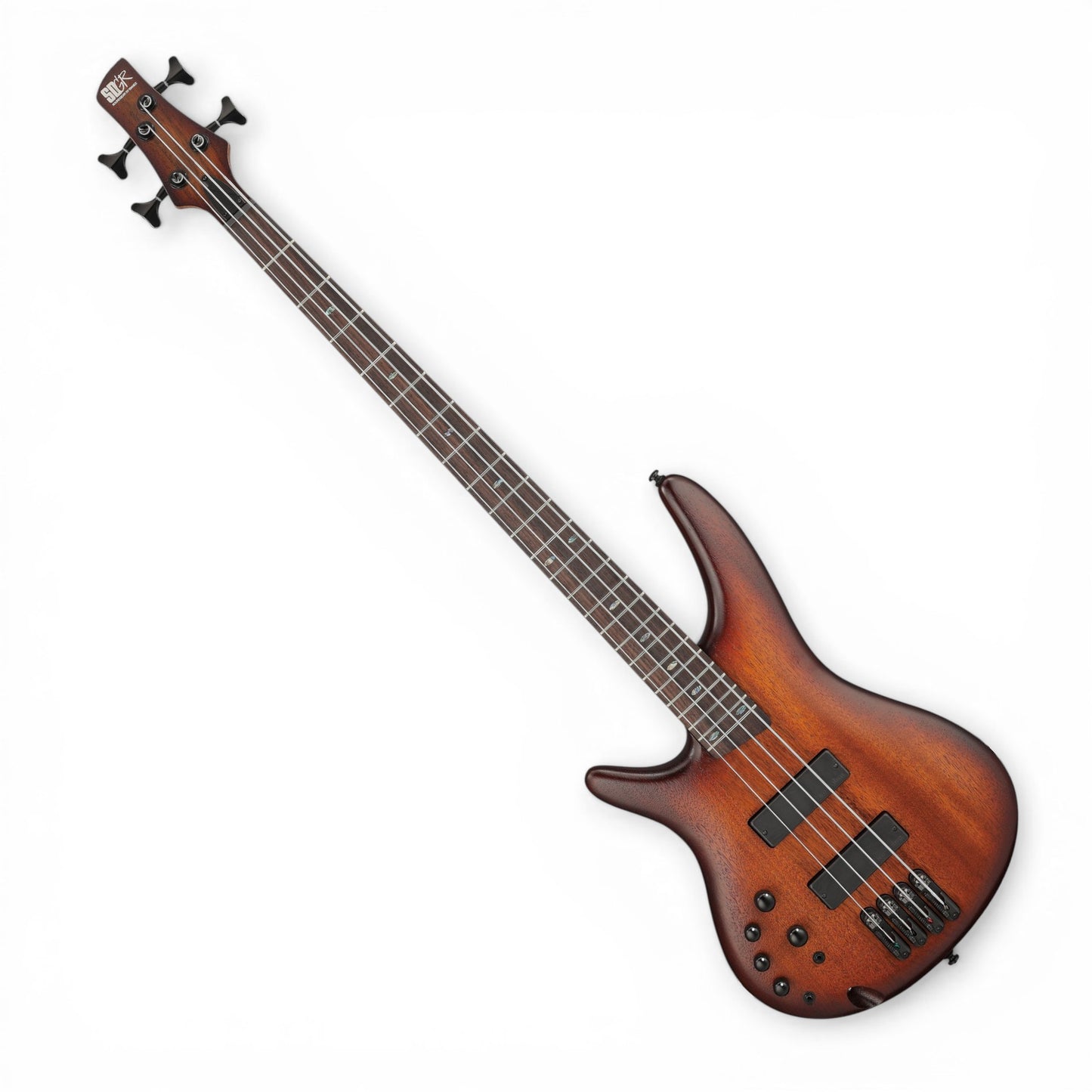 Ibanez SR500ALMHL Left-Handed (Lefty) 4-String Electric Bass – Mahogany Brown Burst Low Gloss