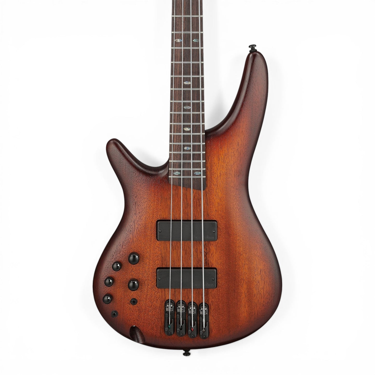 Ibanez SR500ALMHL Left-Handed (Lefty) 4-String Electric Bass – Mahogany Brown Burst Low Gloss