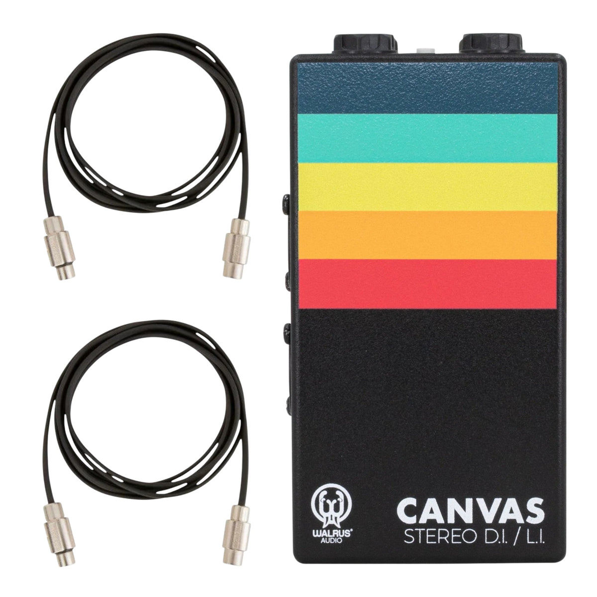 Stereo to FOH Kit - Walrus Canvas Dual Line Isolator / Stereo DI + 2x Rockboard Flat XLR Cables 10ft