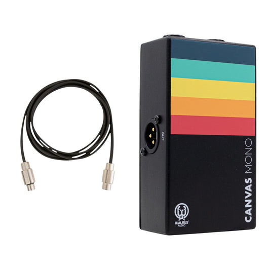 Mono to FOH Kit - Walrus Canvas Mono Line Isolator / DI + Rockboard Flat XLR Cable 10ft