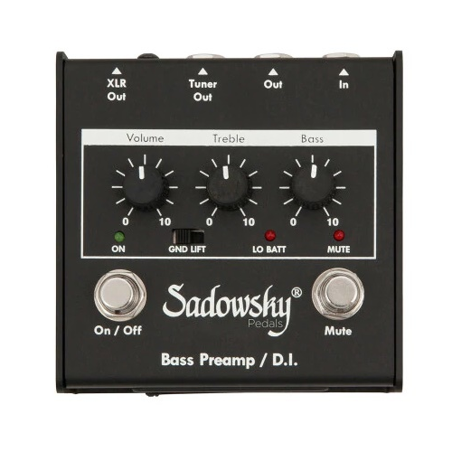 Bass Direct Kit - Sadowsky SBP-1 v2 Outboard Bass Preamp / DI + Rockboard Flat XLR Cable 20ft
