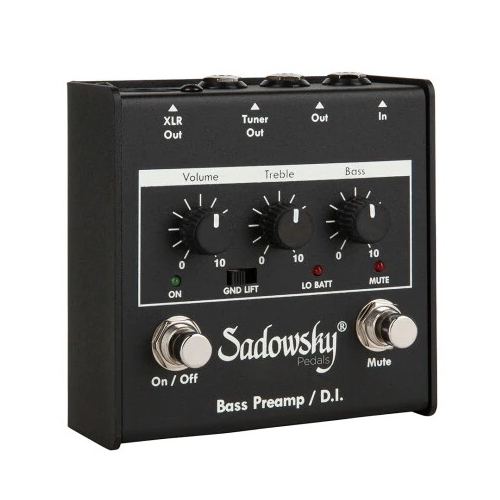 Bass Direct Kit - Sadowsky SBP-1 v2 Outboard Bass Preamp / DI + Rockboard Flat XLR Cable 20ft