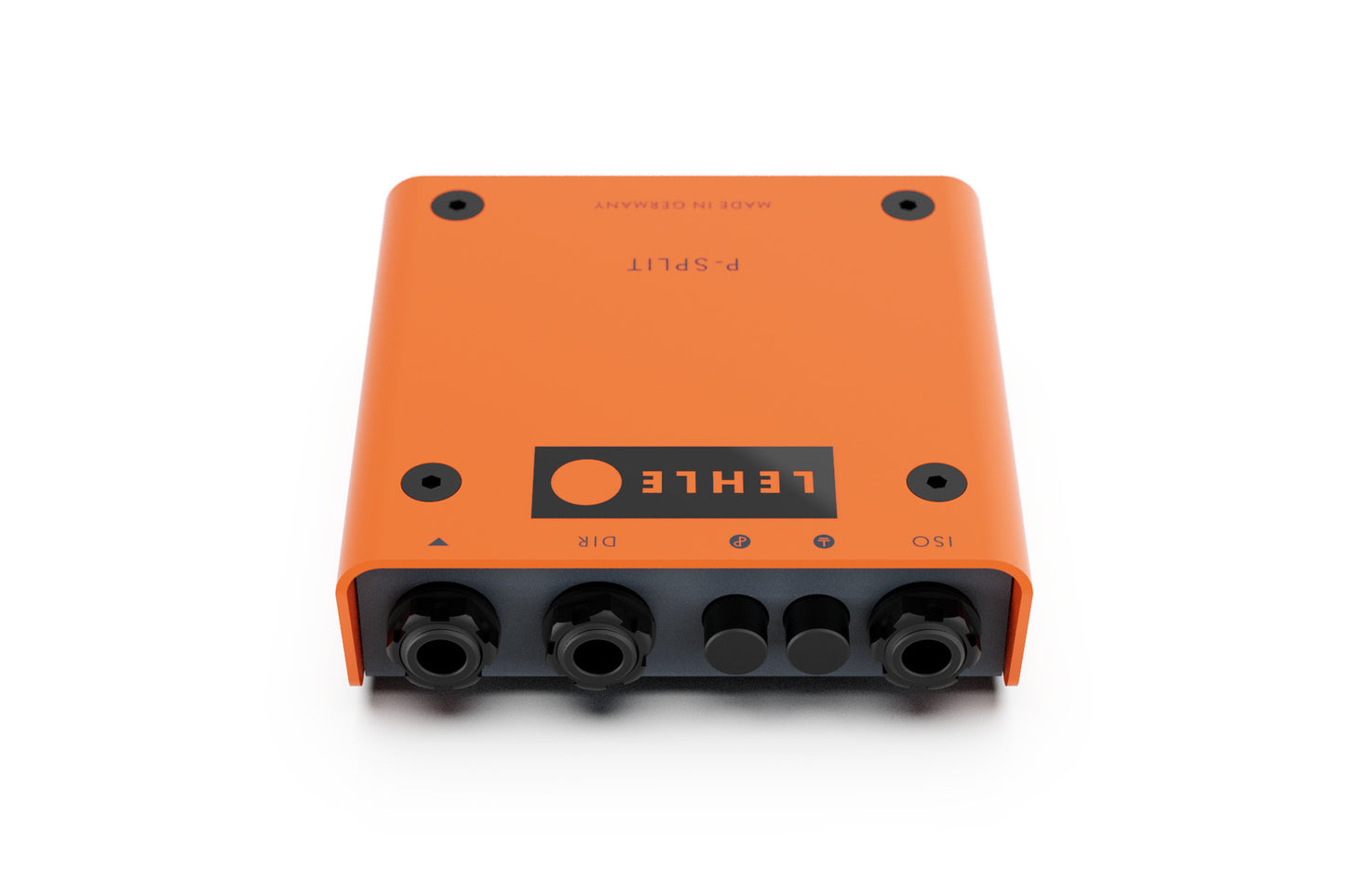 Split Amp Kit - Lehle P-Split III Passive Splitter DI + 2x Pig Hog PCH20GOR Cable 20FT, Orange Graffiti