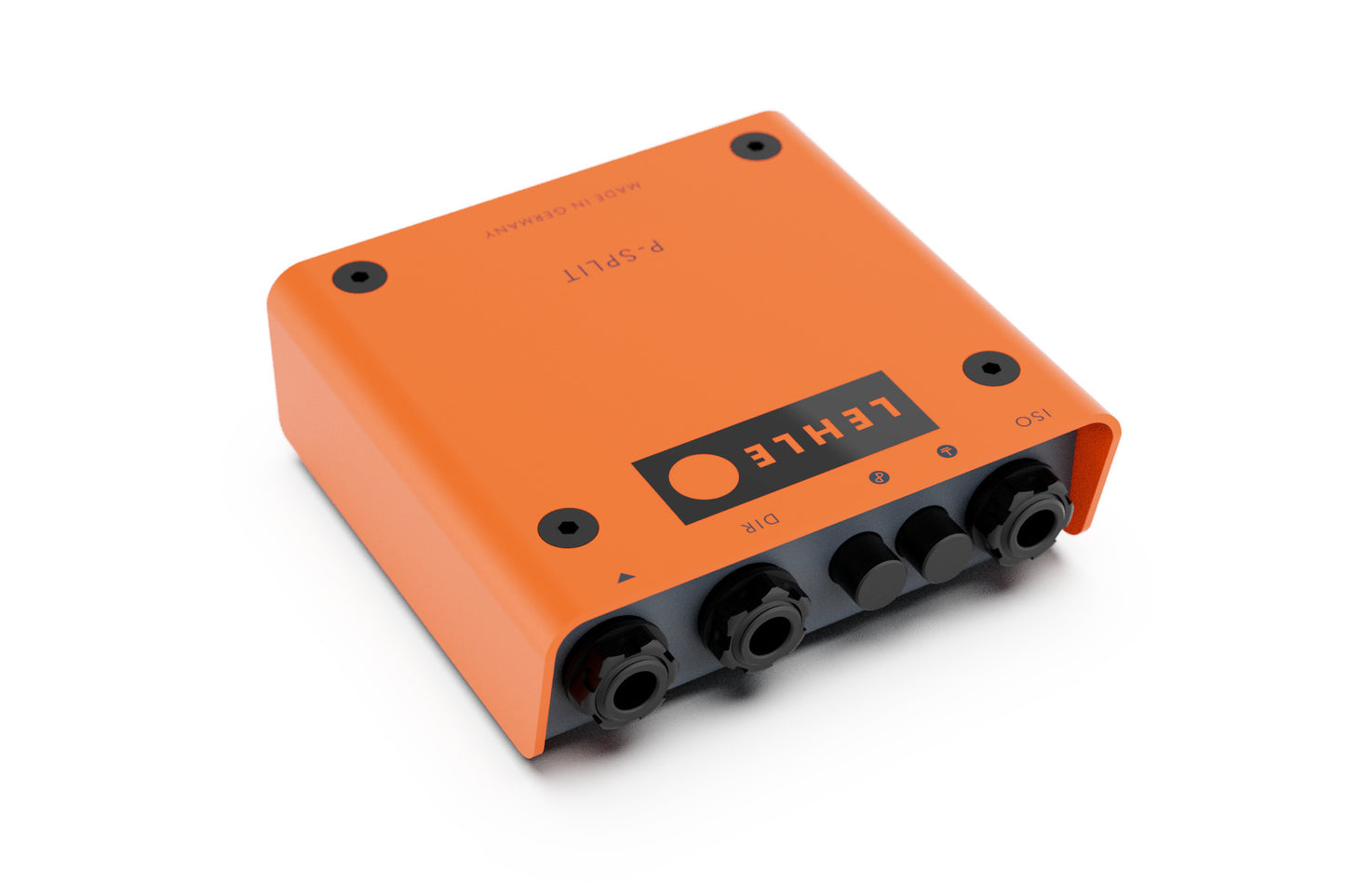 Split Amp Kit - Lehle P-Split III Passive Splitter DI + 2x Pig Hog PCH20GOR Cable 20FT, Orange Graffiti