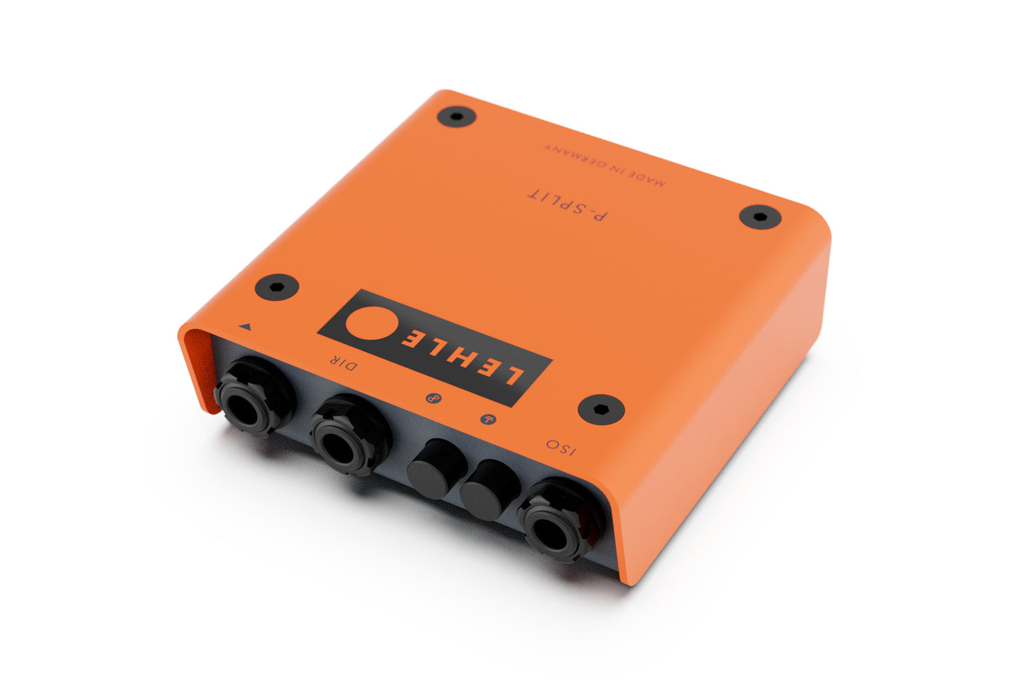 Split Amp Kit - Lehle P-Split III Passive Splitter DI + 2x Pig Hog PCH20GOR Cable 20FT, Orange Graffiti