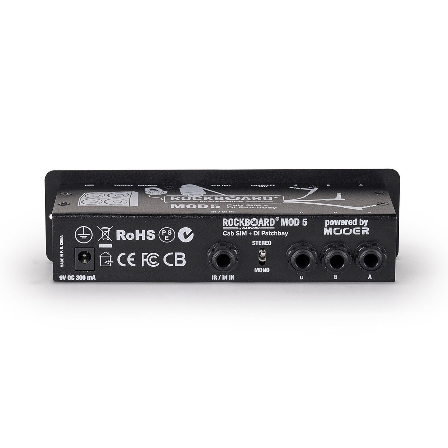Rockboard Cab Sim to FOH Kit - MOD5 Cab Sim DI Patchbay + Flat XLR Cable 20ft