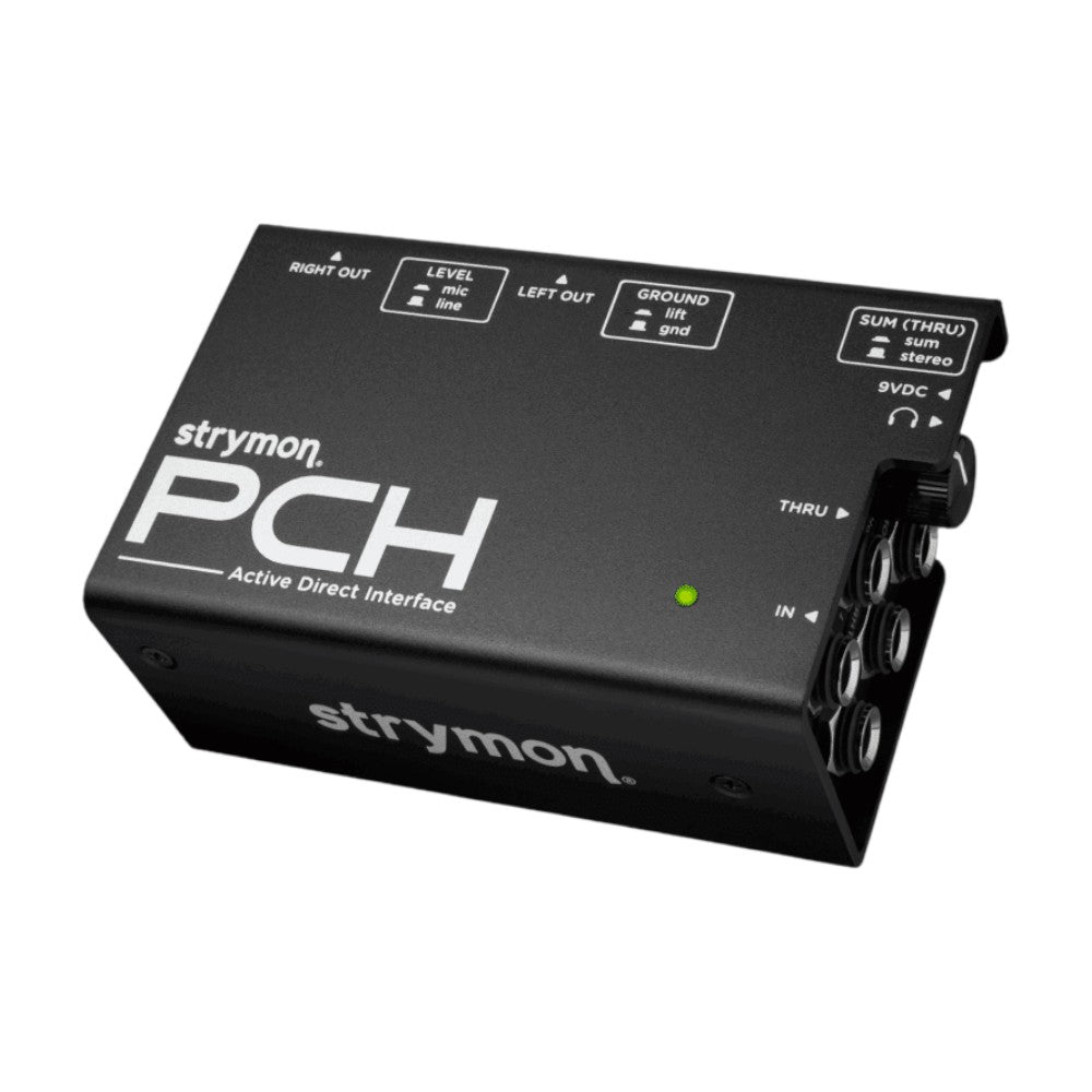 Stereo to FOH Kit Extended Range - Strymon PCH Active Direct Interface + 2x Pig Hog Black/White Woven XLR Cable 30FT