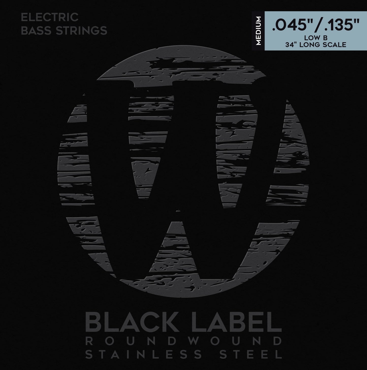 Warwick Black Label Stainless Steel Bass Strings 5-String Low B 40301 M 5B 045/135