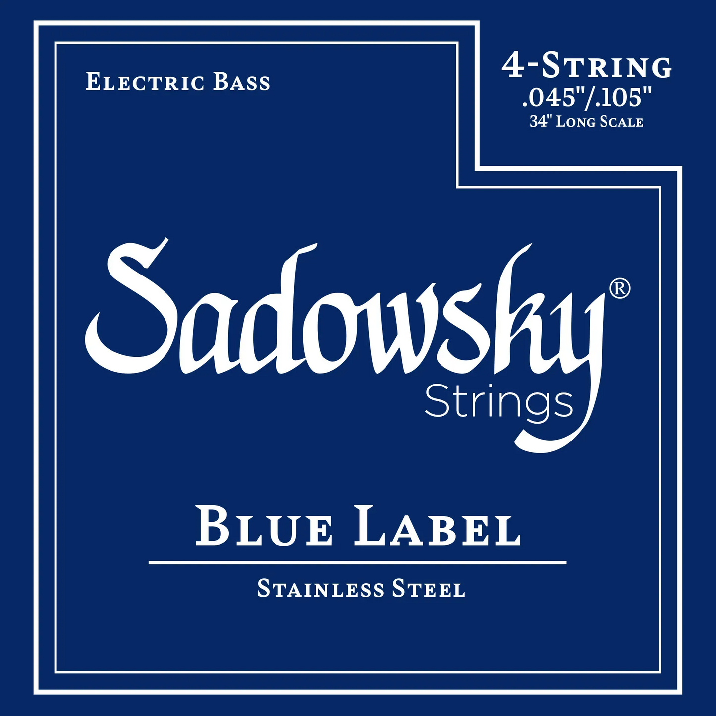 Sadowsky Blue Label Stainless Steel Bass Strings 4-String SAC STR SBS 45